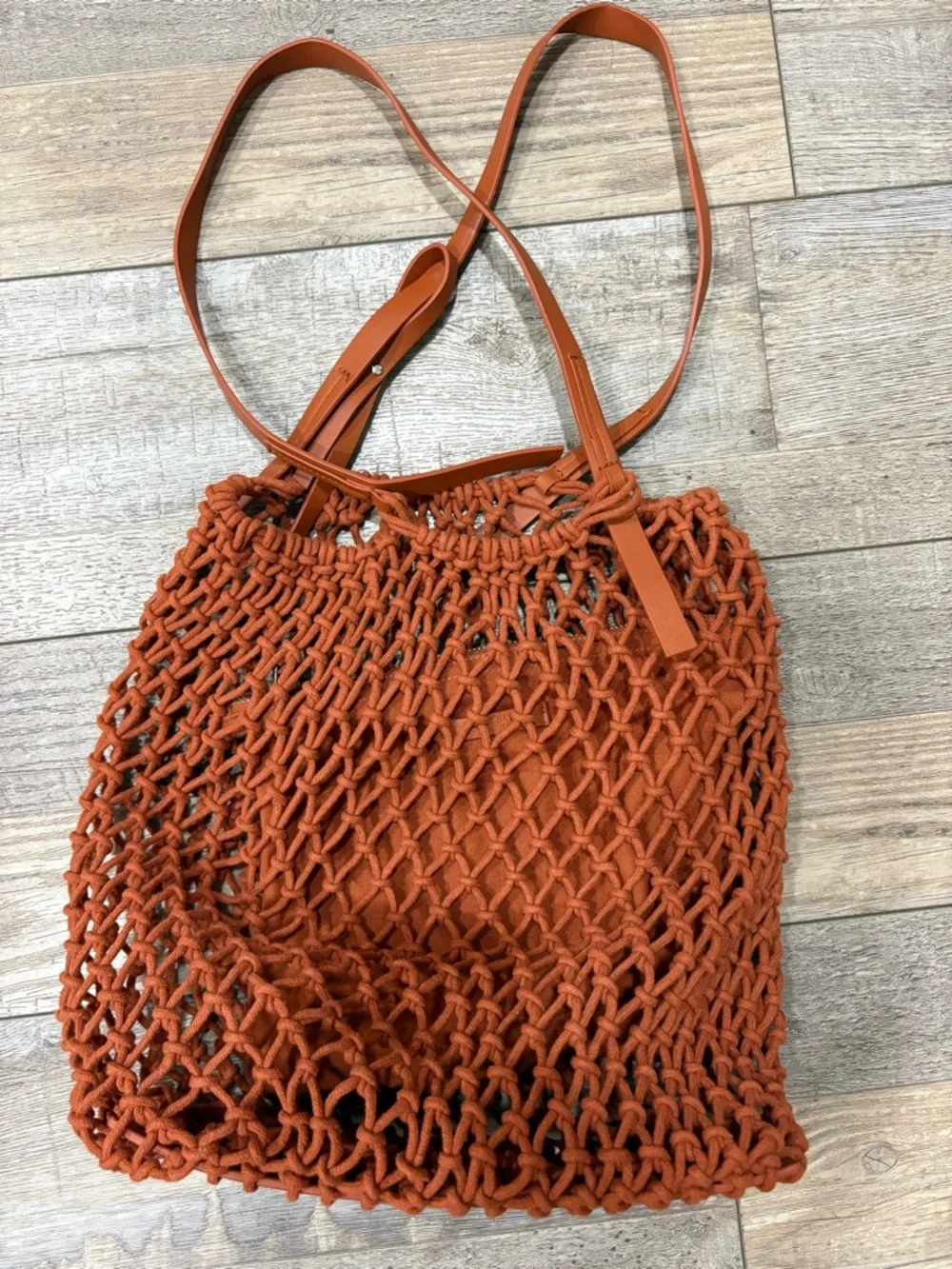 Zara macrame tote bag - Picture 3 of 8